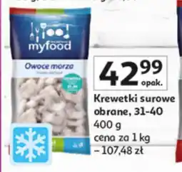 Auchan Krewetki surowe obrane oferta