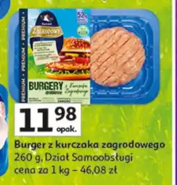 Auchan Burger z kurczaka zagrodowego Dział Samoobsługi oferta