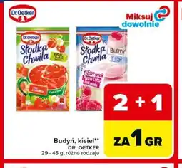 Carrefour Dr. Oetker Budyń, kisiel oferta