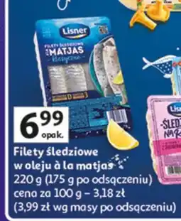 Auchan Filety śledziowe w oleju à la matjas oferta