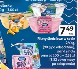 Auchan Filety śledziowe w sosie oferta