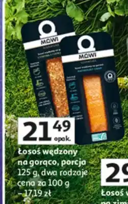 Auchan Łosoś wędzony na gorąco, porcja 125g, dwa rodzaje oferta