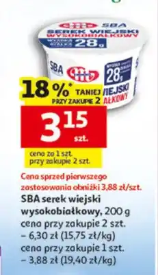 Auchan SBA serek wiejski wysokobiałkowy oferta