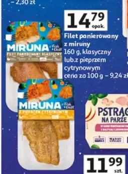 Auchan Filet panierowany z miruna, klasyczny lub z pieprzem z cytryną oferta