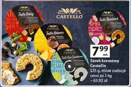 Auchan Serek kremowy Castello różne rodzaje oferta
