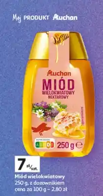 Auchan Miód wielokwiatowy z dozownikiem oferta