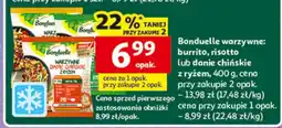 Auchan Bonduelle warzywne: burrito, risotto lub danie chińskie z ryżem oferta