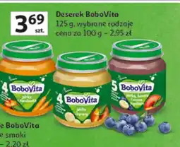 Auchan Deserek BoboVita, wybrane rodzaje oferta