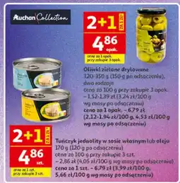 Auchan Tuńczyk jednolity w sosie własnym lub oleju oferta