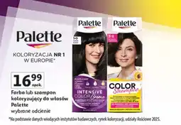 Auchan Farba lub szampon koloryzujący do włosów Palette oferta