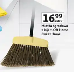 Auchan Miotła ogrodowa z kijem Off oferta
