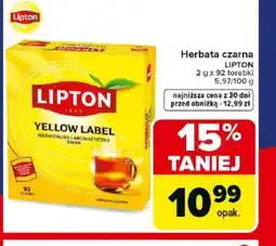 Carrefour Lipton Herbata czarna oferta