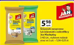 Auchan Ściereczki nasączane lub ściereczki z mikrofibry oferta