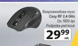 Auchan Mysz bezprzewodowa Cozy RF 2.4 GHz do 1600 dpi podpórka pod kciuk oferta