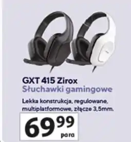 Auchan Słuchawki gamingowe GXT 415 oferta