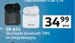 Auchan Słuchawki bluetooth TWS ze stacją ładującą oferta