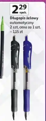 Auchan Długopis żelowy automatyczny 2 szt oferta