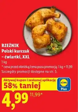 Lidl Kurczak polski - ćwiartki, XXL oferta