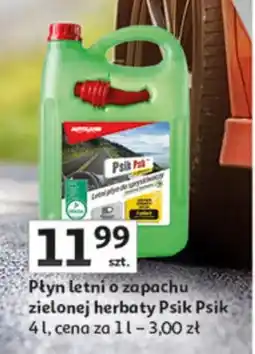 Auchan Płyn letni o zapachu zielonej herbaty Psik Psik oferta