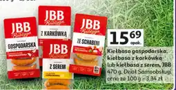 Auchan Kiełbasa gospodarska, kiełbasa z karkówką lub kiełbasa z serem oferta