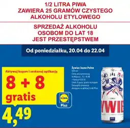 Lidl Piwo Żywiec Jasne Pełne oferta