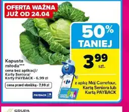 Carrefour Kapusta młoda oferta