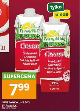 Stokrotka Express Śmietanka uht 30% farm milk oferta