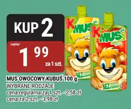 bi1 Kubuś Mus owocowy oferta