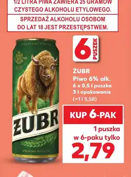 Kaufland Piwo Żubr oferta