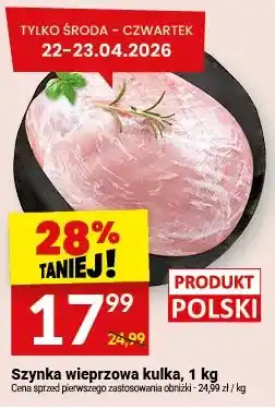 Twój Market Szynka wieprzowa kulka oferta