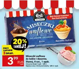 Twój Market Miseczki waflowe do lodów i deserów Sławoj, 8 szt., 1 opak oferta