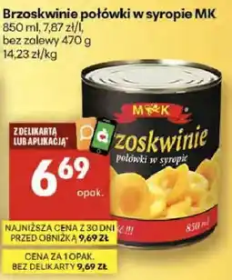 Delikatesy Centrum Brzoskwinie połówki w syropie bez zalewy oferta
