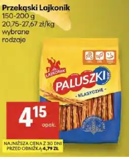 Delikatesy Centrum Paluszki Lajkonik wybrane rodzaje oferta