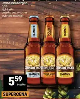 Delikatesy Centrum Piwo Grimbergen butelka bezwrotna wybrane rodzaje oferta