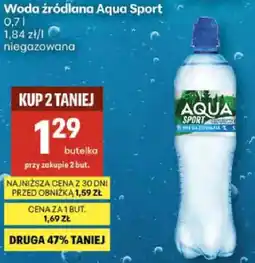 Delikatesy Centrum Woda źródlana Aqua Sport niegazowana oferta