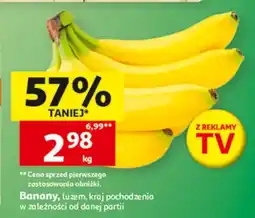 Auchan Banany, luzem, kraj pochodzenia w zależności od danej partii oferta