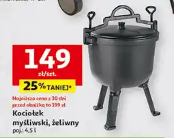 Auchan Kociołek myśliwski, żeliwy oferta