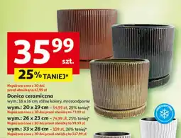 Auchan Donica ceramiczna 16x16cm oferta