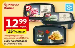 Auchan Lody na śmietance oferta