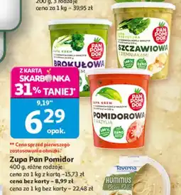 Auchan Hummus lub dip Taverna różne rodzaje oferta