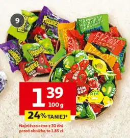 Auchan Karmelki nadziewane Bim Bom, Fizzy Boom lub Peppimez Roshen oferta