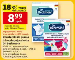 Auchan Chusteczki do prania lub wyłapujące kolor Dr. Beckmann oferta