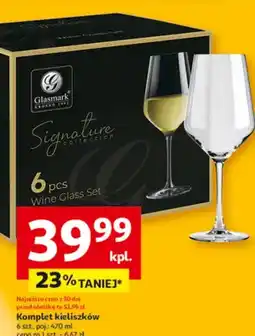 Auchan Komplet kieliszków oferta