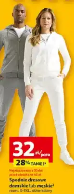 Auchan Spodnie dresowe damskie lub męskie oferta