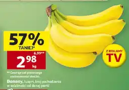 Auchan Banany luzem, kraj pochodzenia w zależności od danej partii oferta