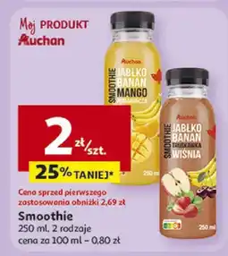 Auchan Smoothie 2 rodzaje oferta
