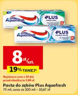 Auchan Pasta do zębów Aquafresh oferta