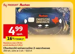 Auchan Chusteczki uniwersalne Auchan oferta