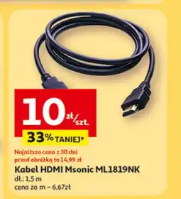Auchan Kabel hdmi Msonic oferta