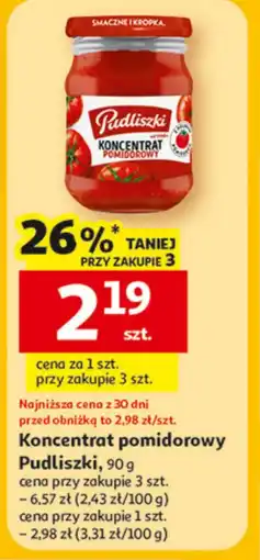 Auchan Koncentrat pomidorowy Pudliszki oferta
